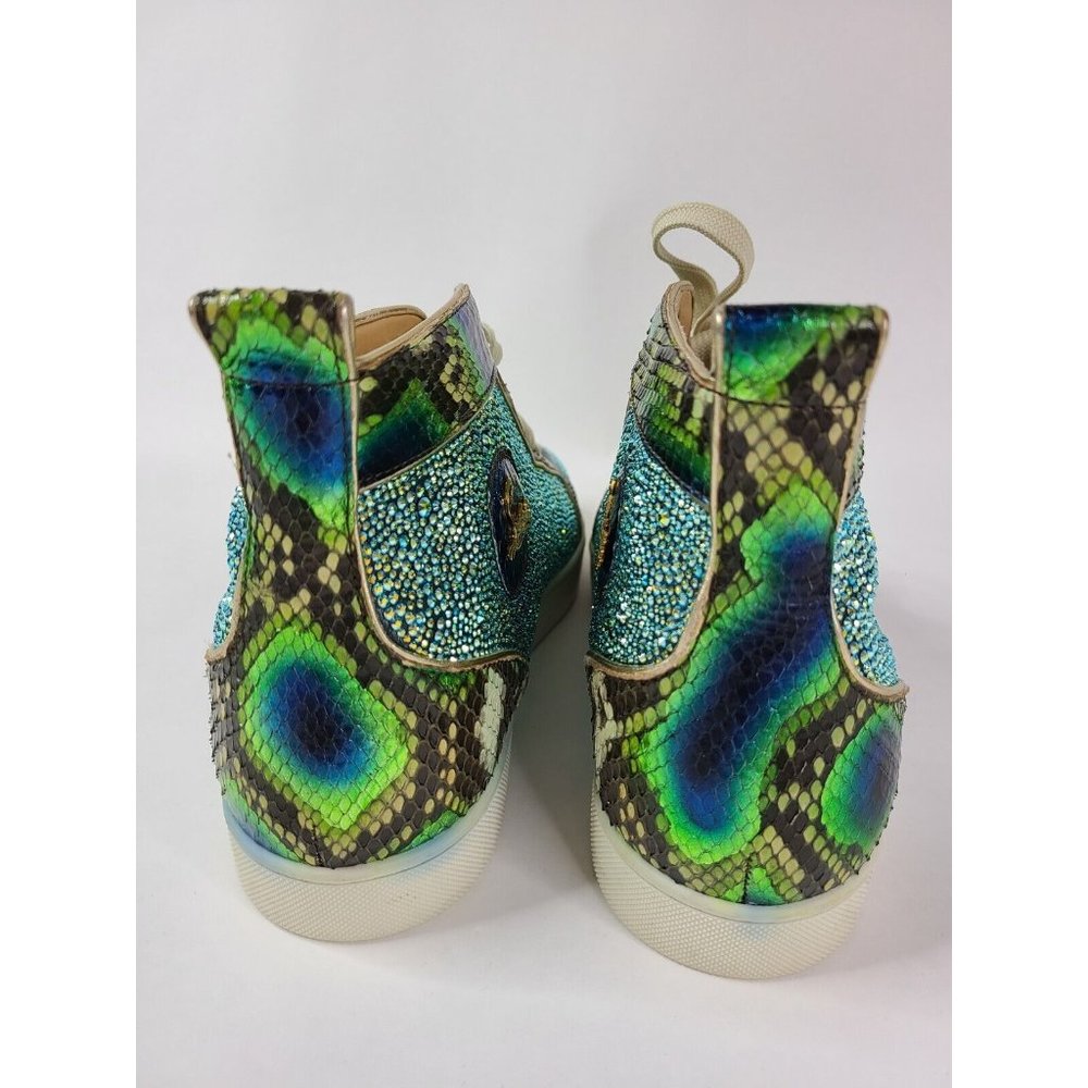 CHRISTIAN LOUBOUTIN Swarovski Python Louis Trainers Sneakers - EU45 / US12 - Picture 9 of 12